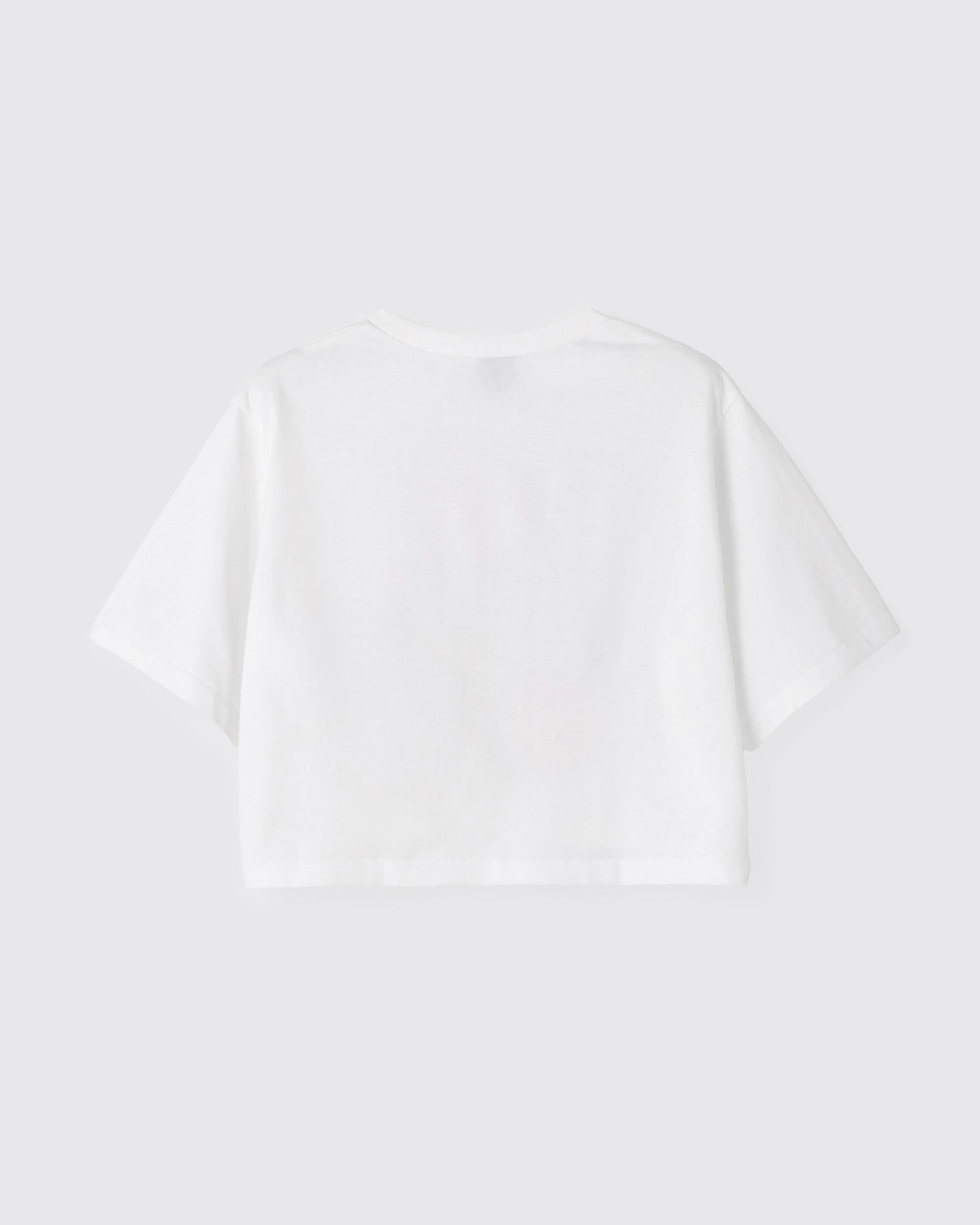 Rainbow Gumi Cropped T-shirt WHITE
