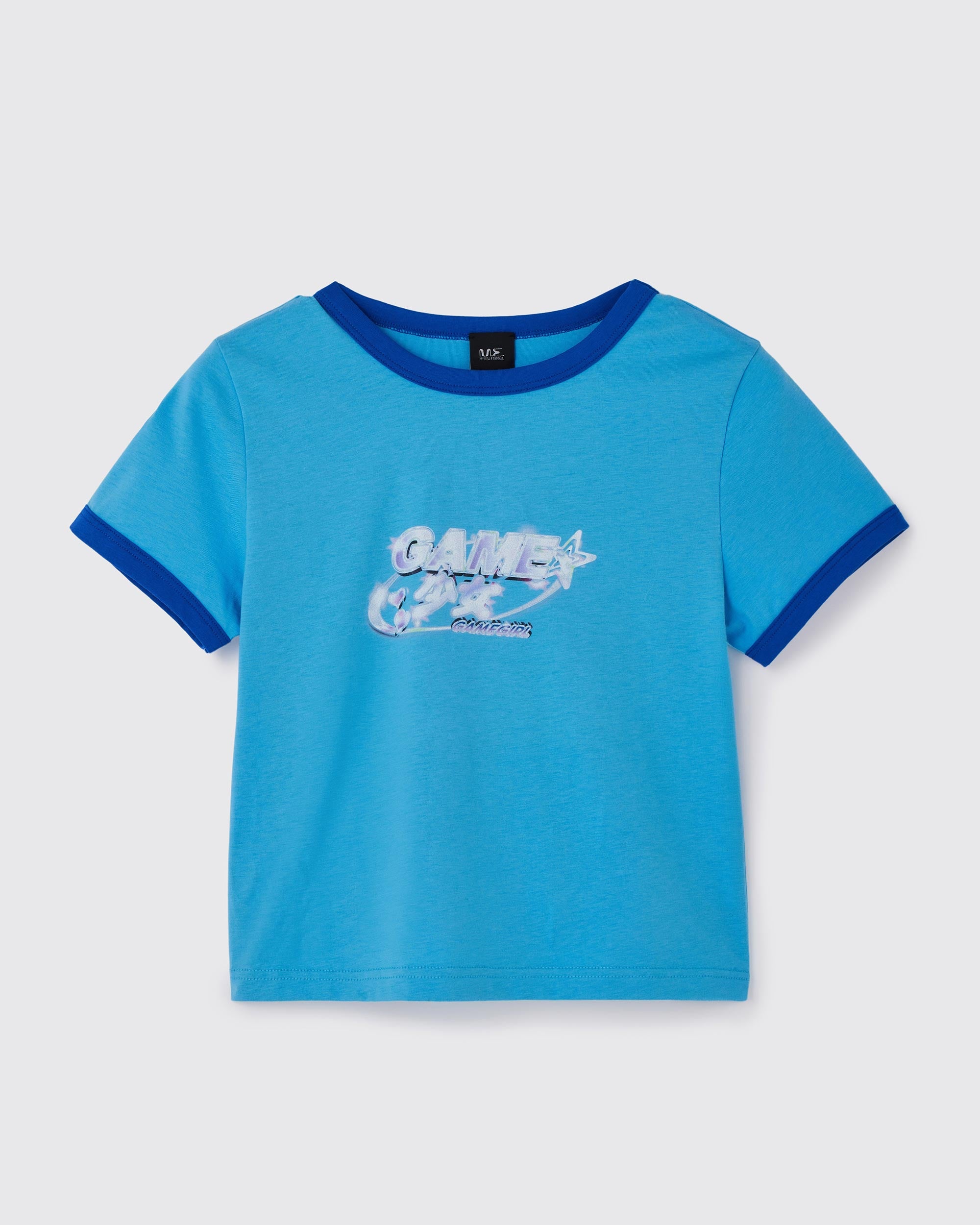 ゲーム 少女 S/S ミニTシャツ BLUE