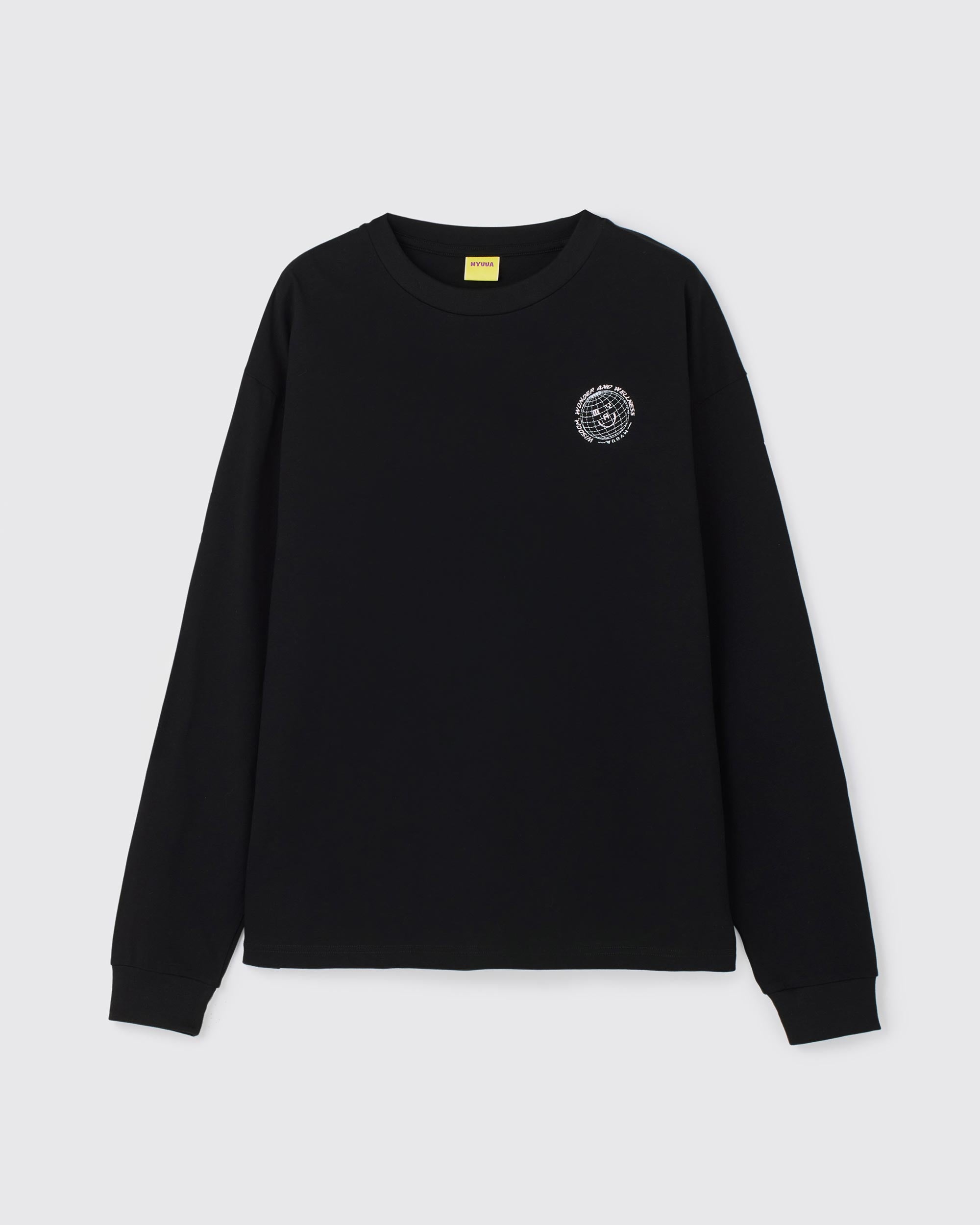 HANAFUDA L/S T-shirts BLACK
