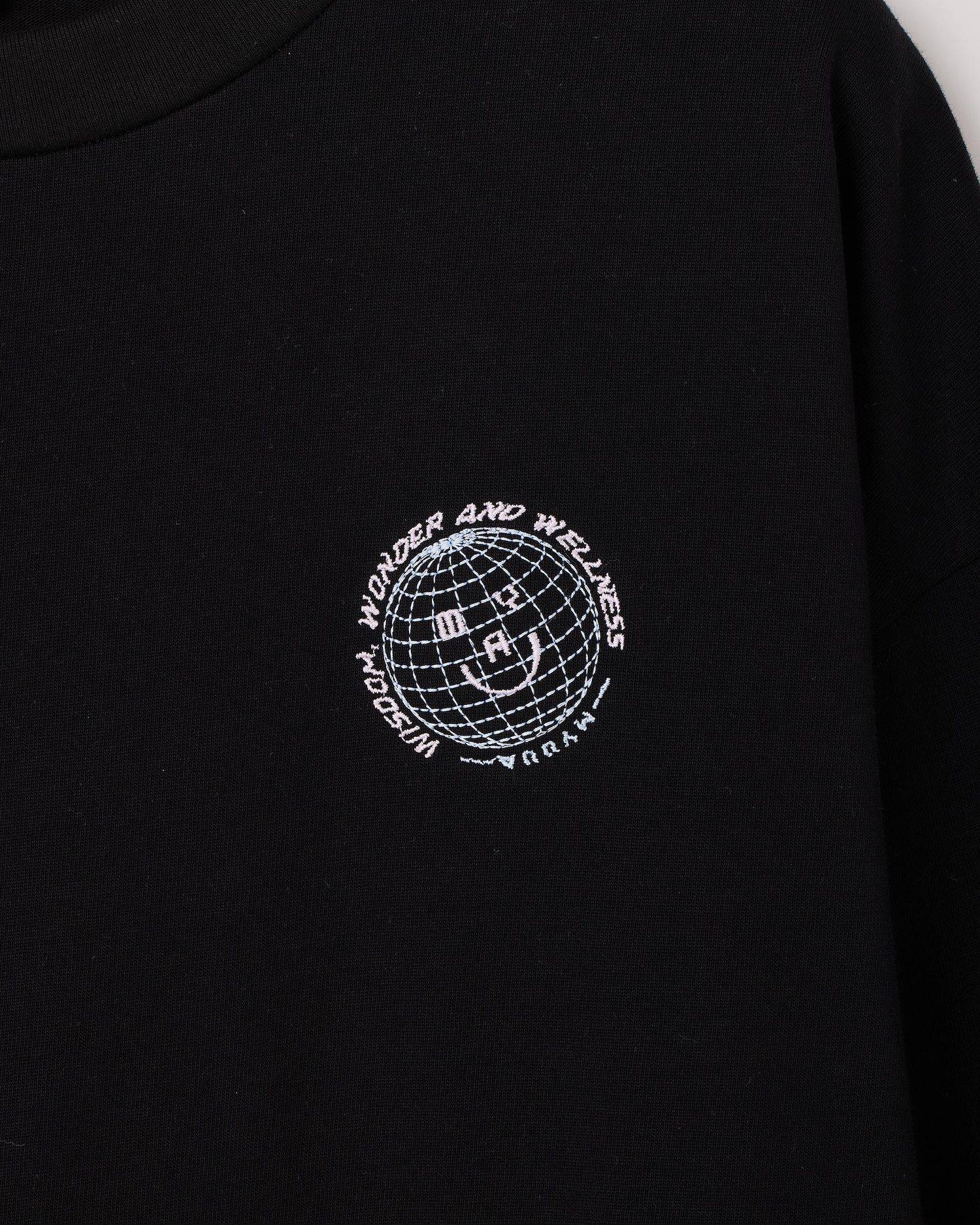 HANAFUDA L/S T-shirts BLACK