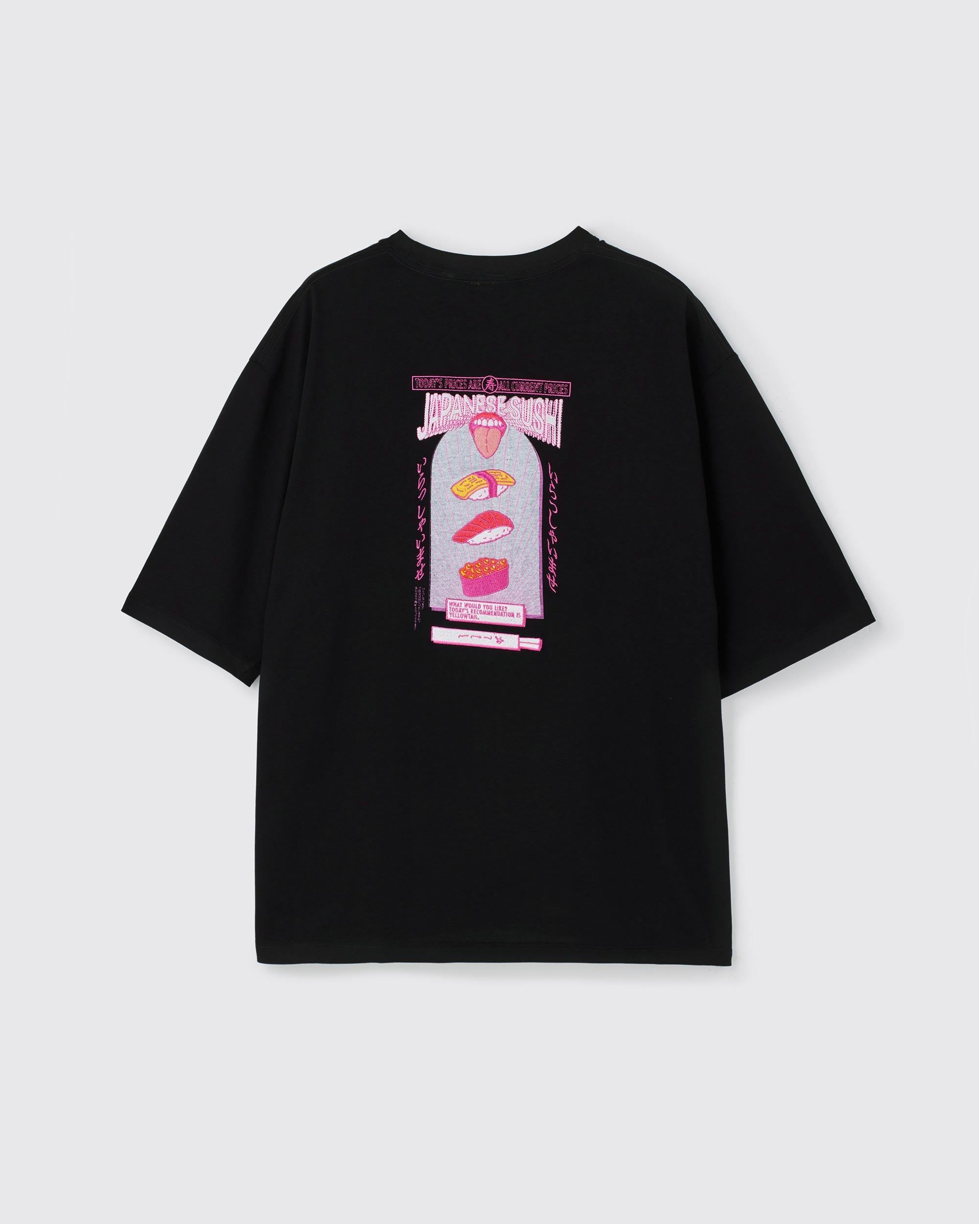 JAPAN SUSHI T-SHIRT BLACK