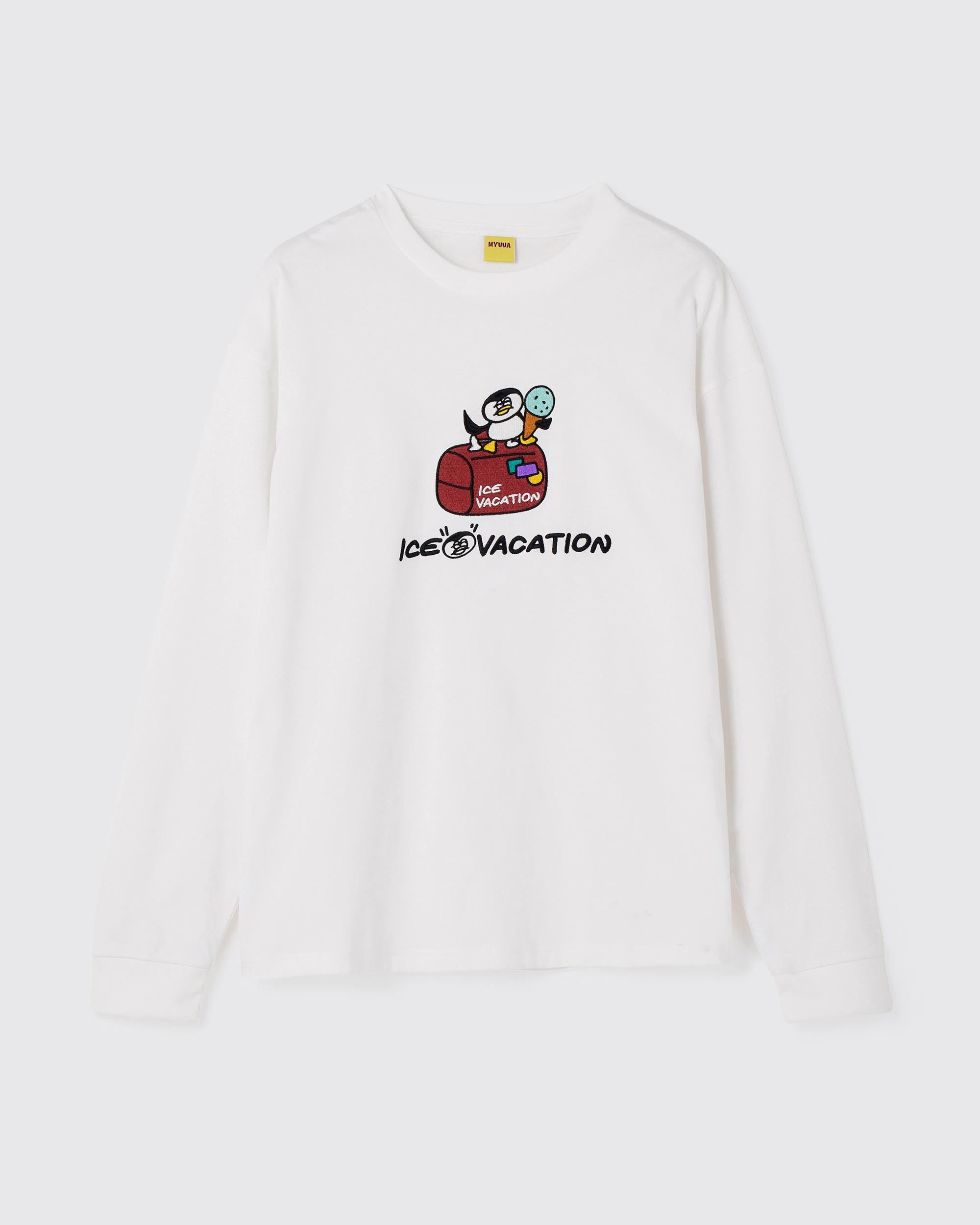 PENGUIN L/S T-shirts WHITE