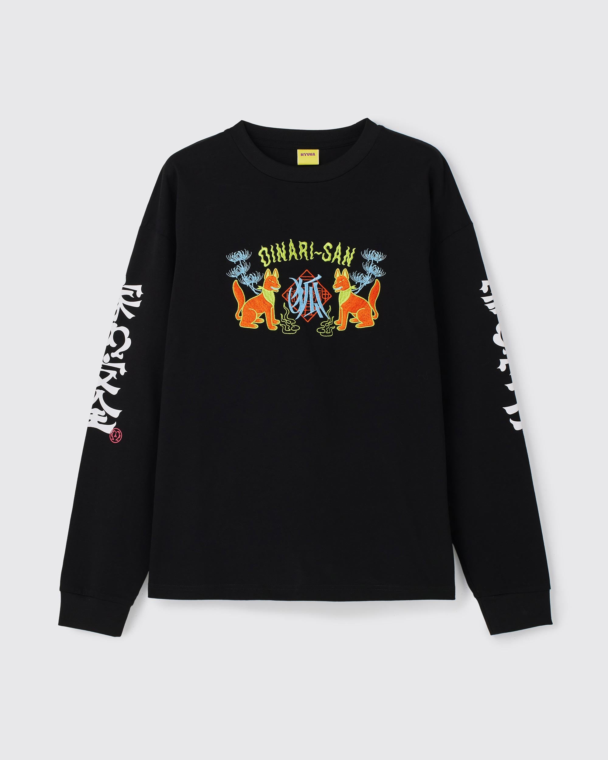 OINARISAN L/S T-shirts BLACK