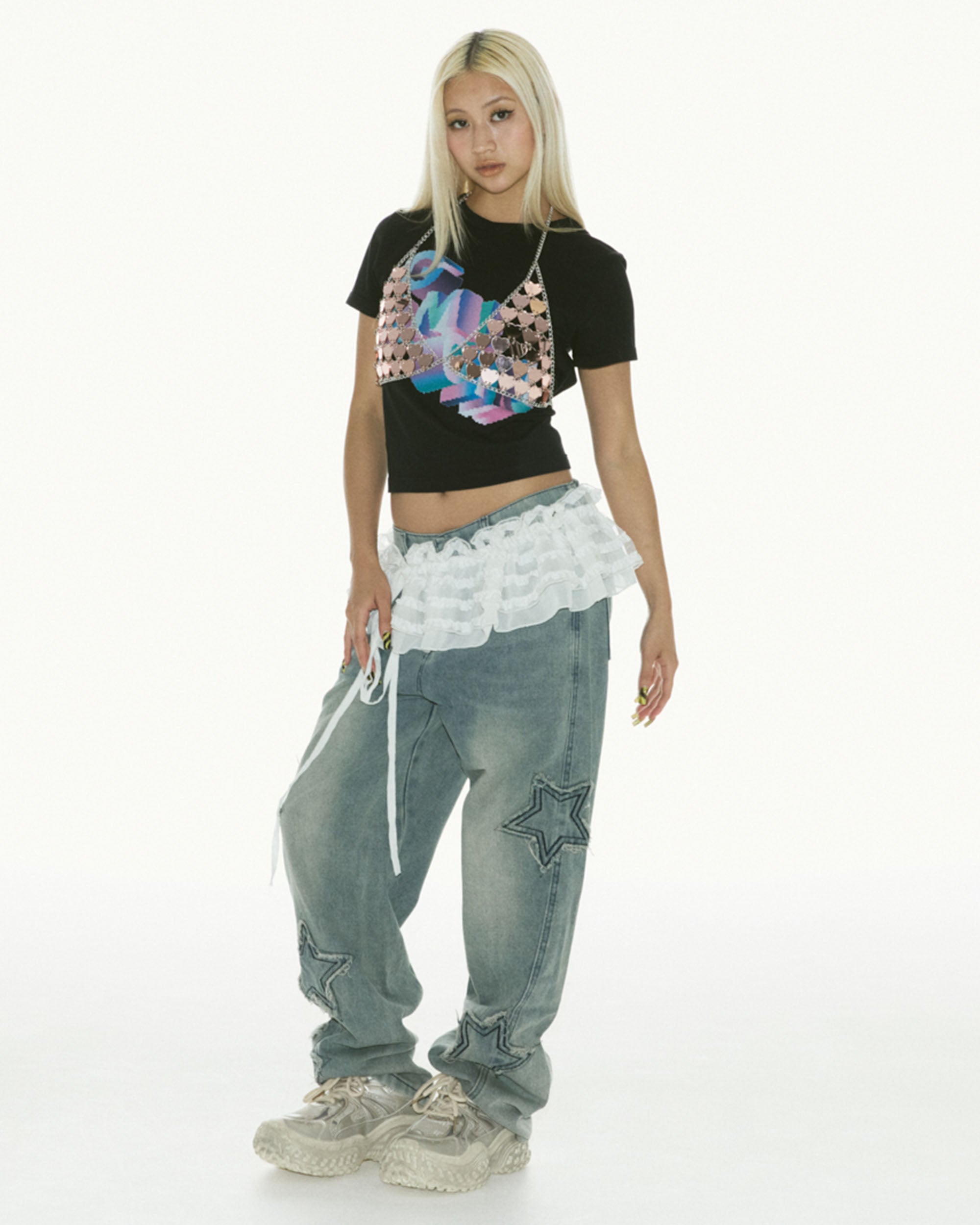 GAME GIRL S/S Mini T-shirt BLACK