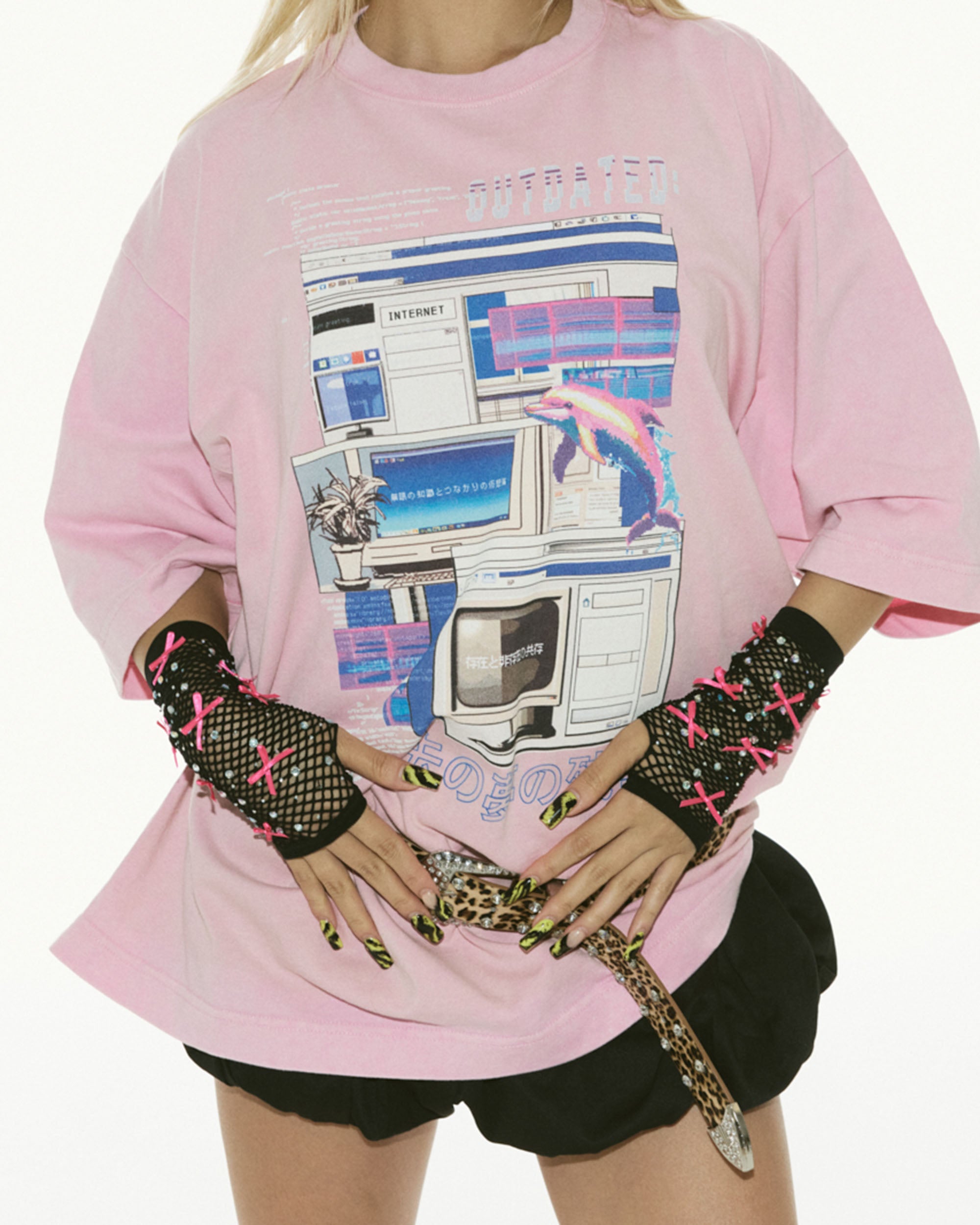 OUTDATED Boys T-shirt vintage PINK