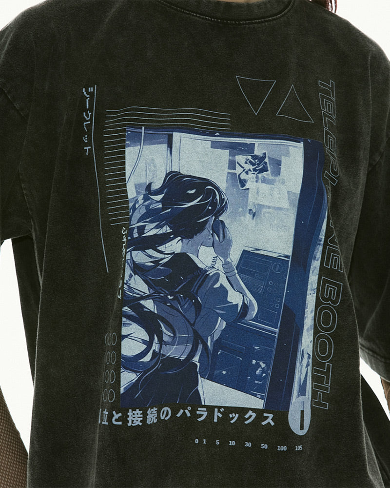 Telephone Booth Boys T-shirt vintage BLACK