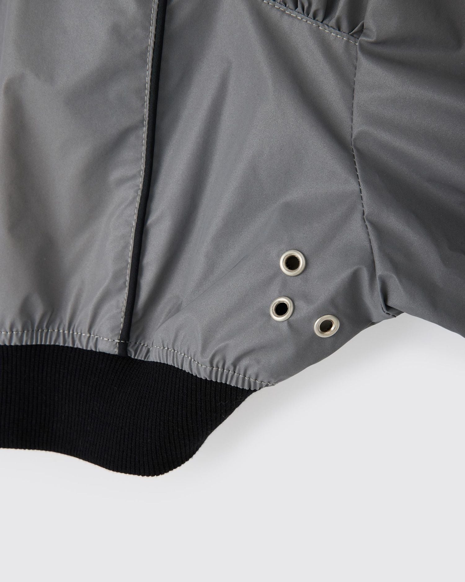 Reflector cropped blouson SLVER