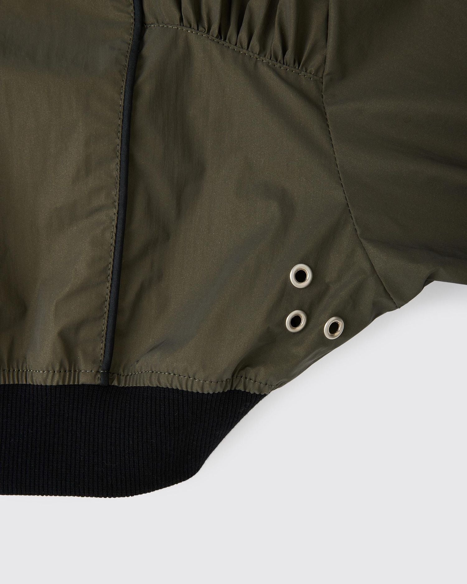 Reflector cropped blouson KHAKI