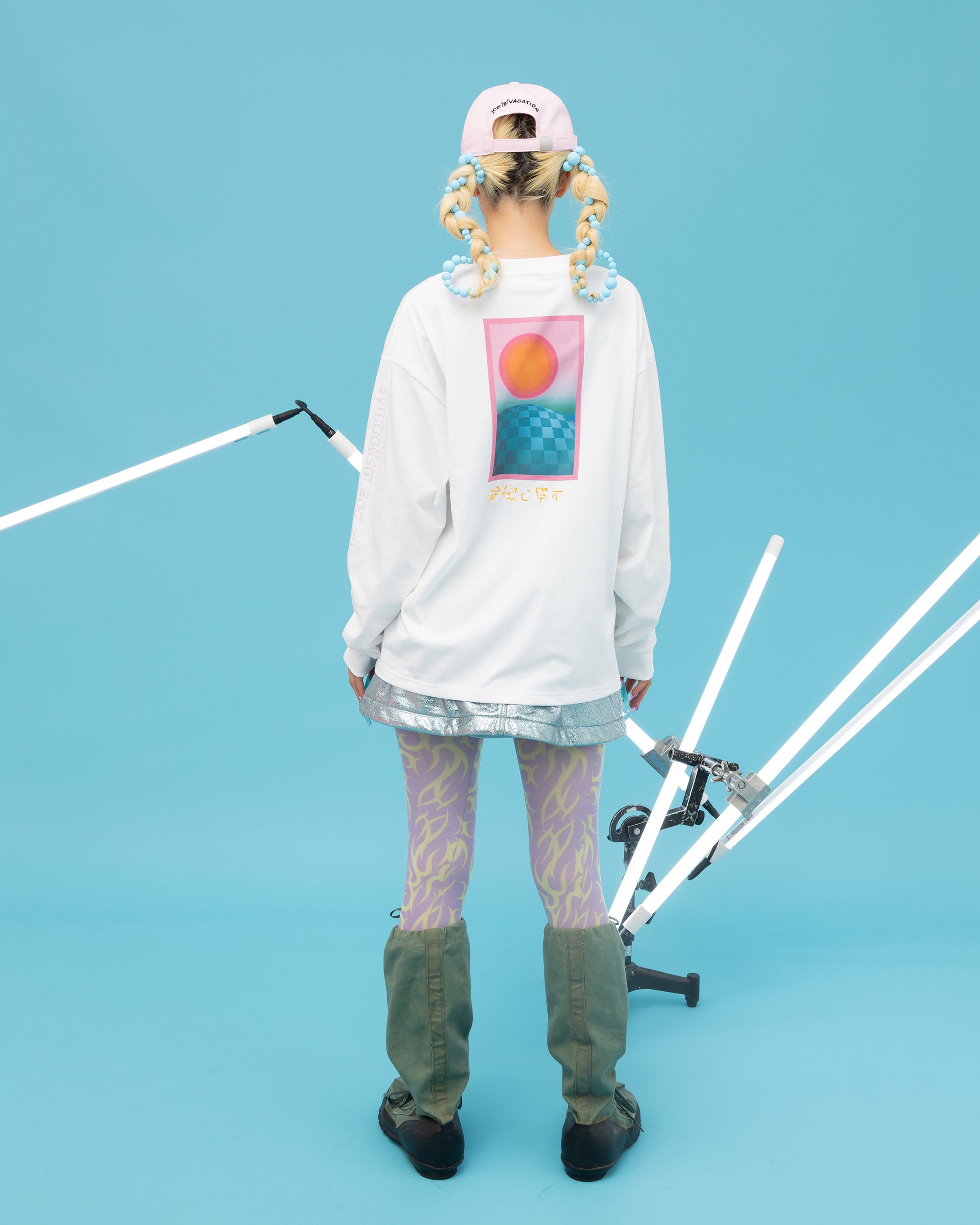 HANAFUDA L/S T-shirts WHITE
