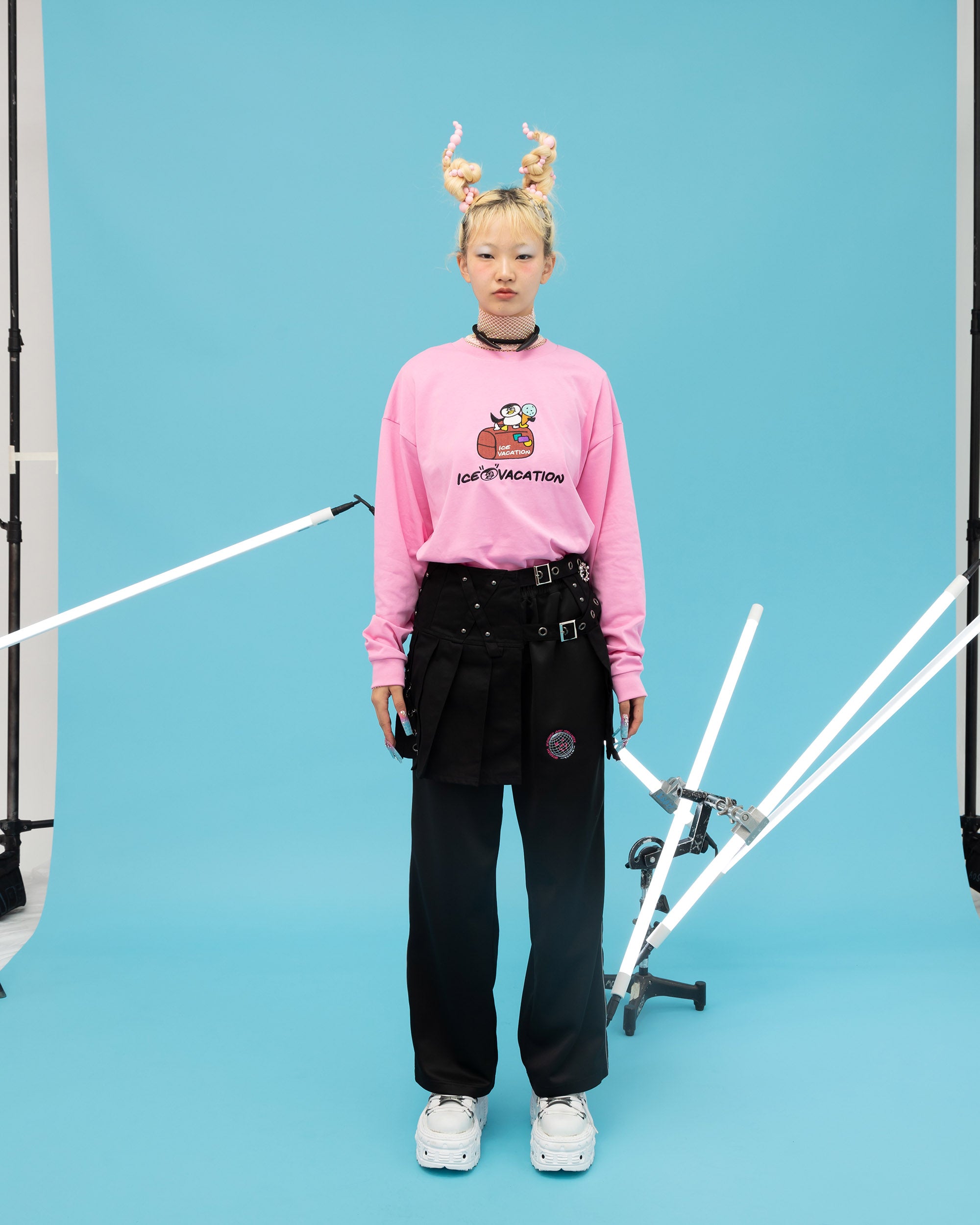 PENGUIN L/S T-shirts PINK