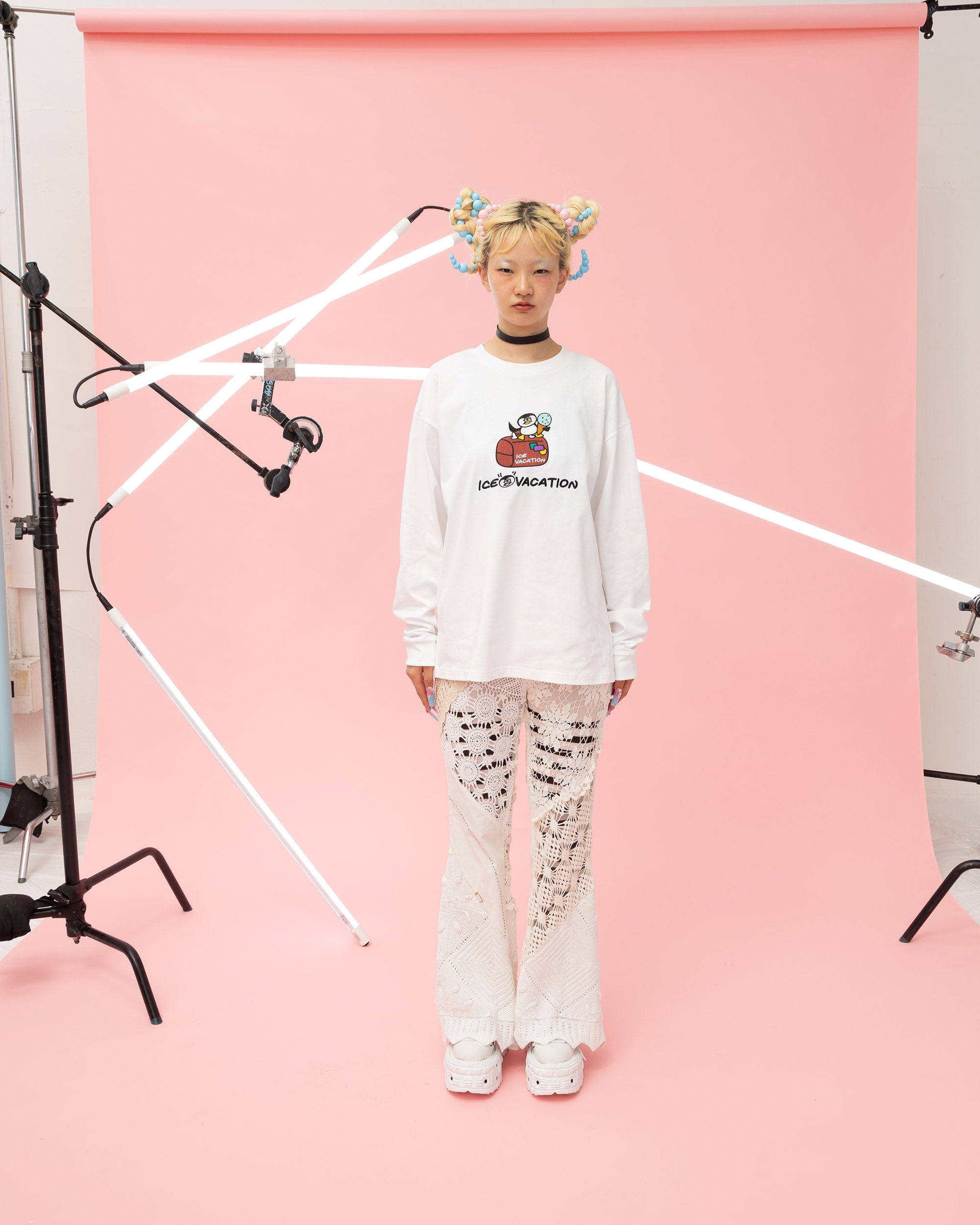 PENGUIN L/S T-shirts WHITE