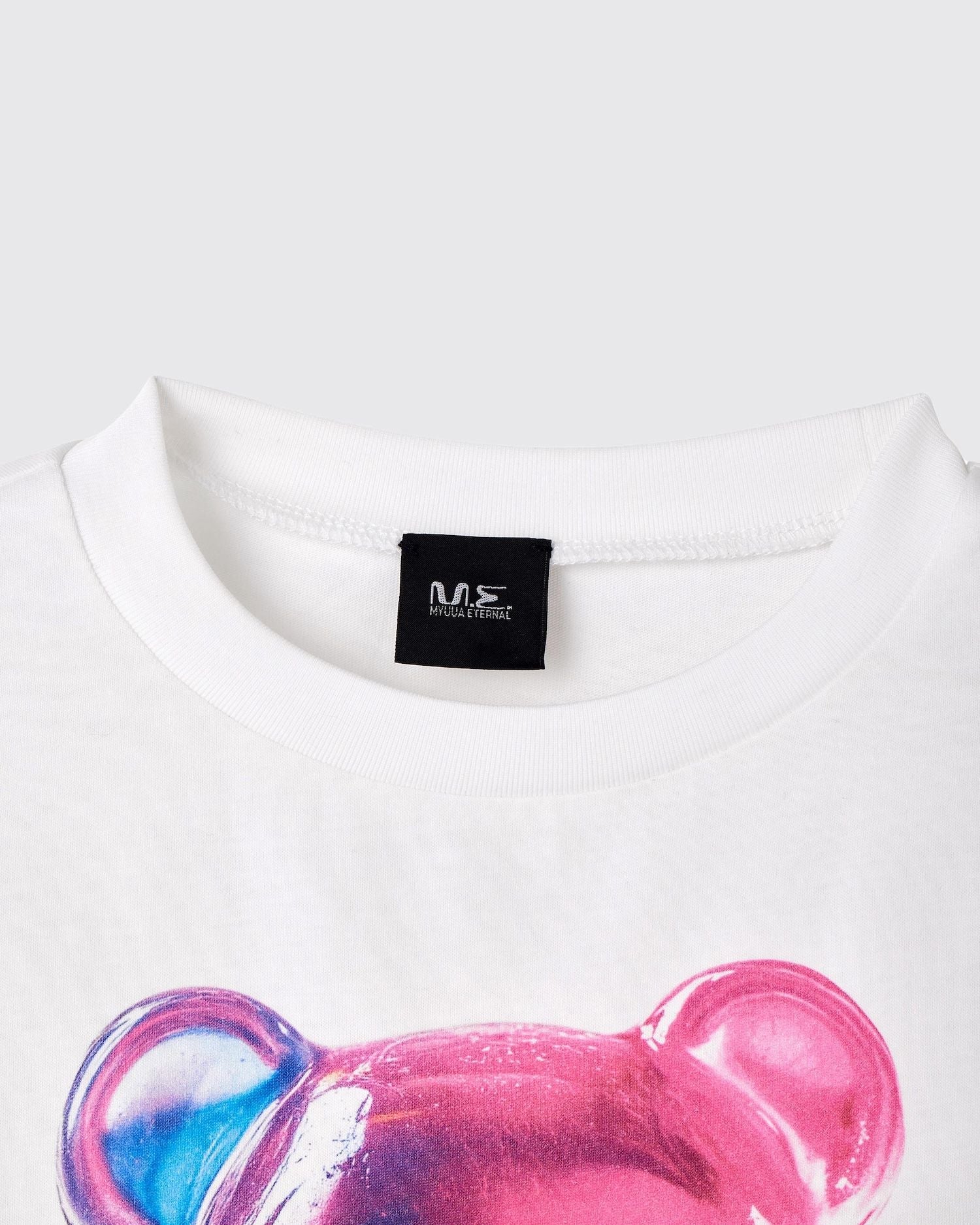 Rainbow Gumi Cropped T-shirt WHITE