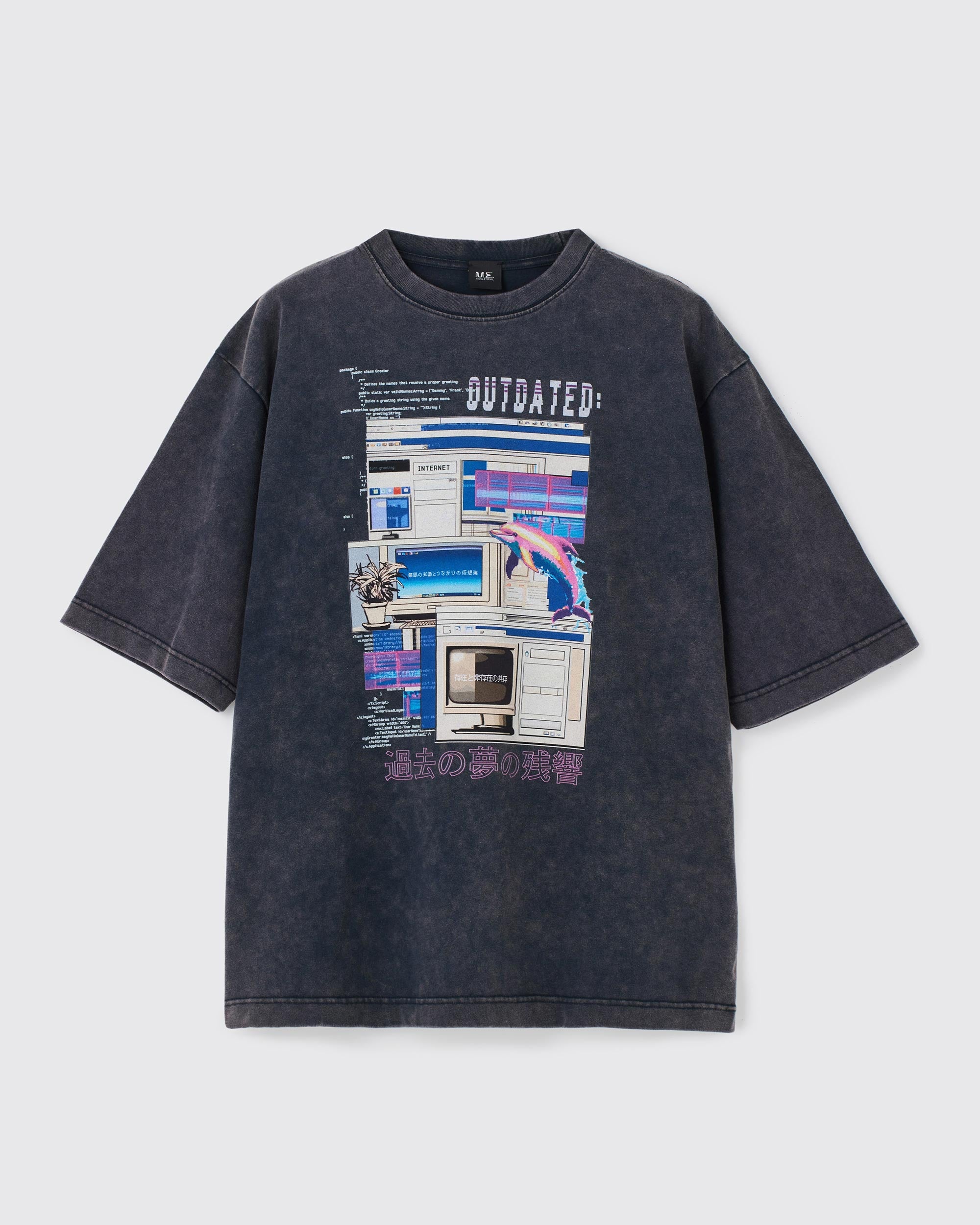 OUTDATED ボーイズTシャツ vintage BLACK