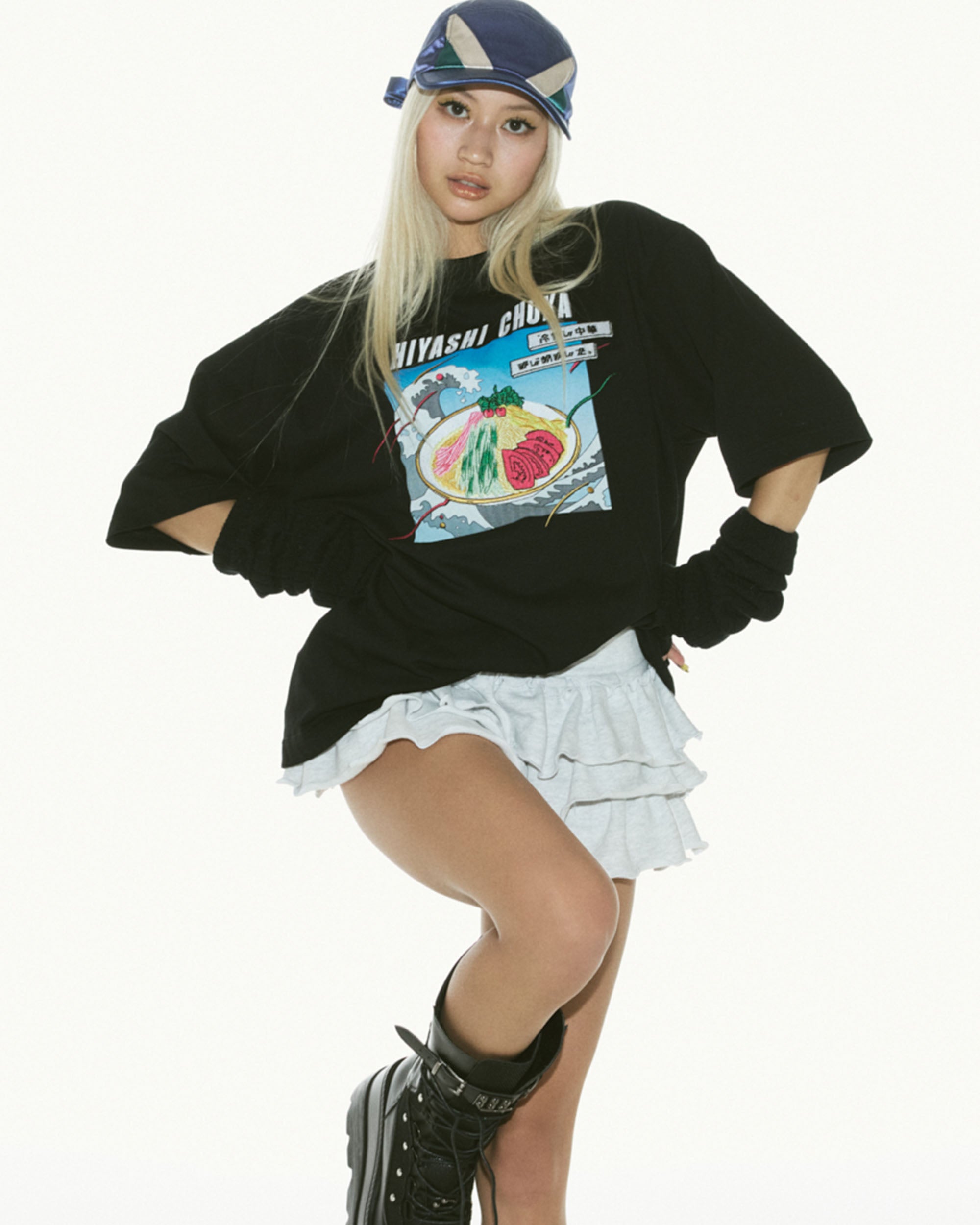 Cold Chinese Noodles S/S Boys T-shirt BLACK