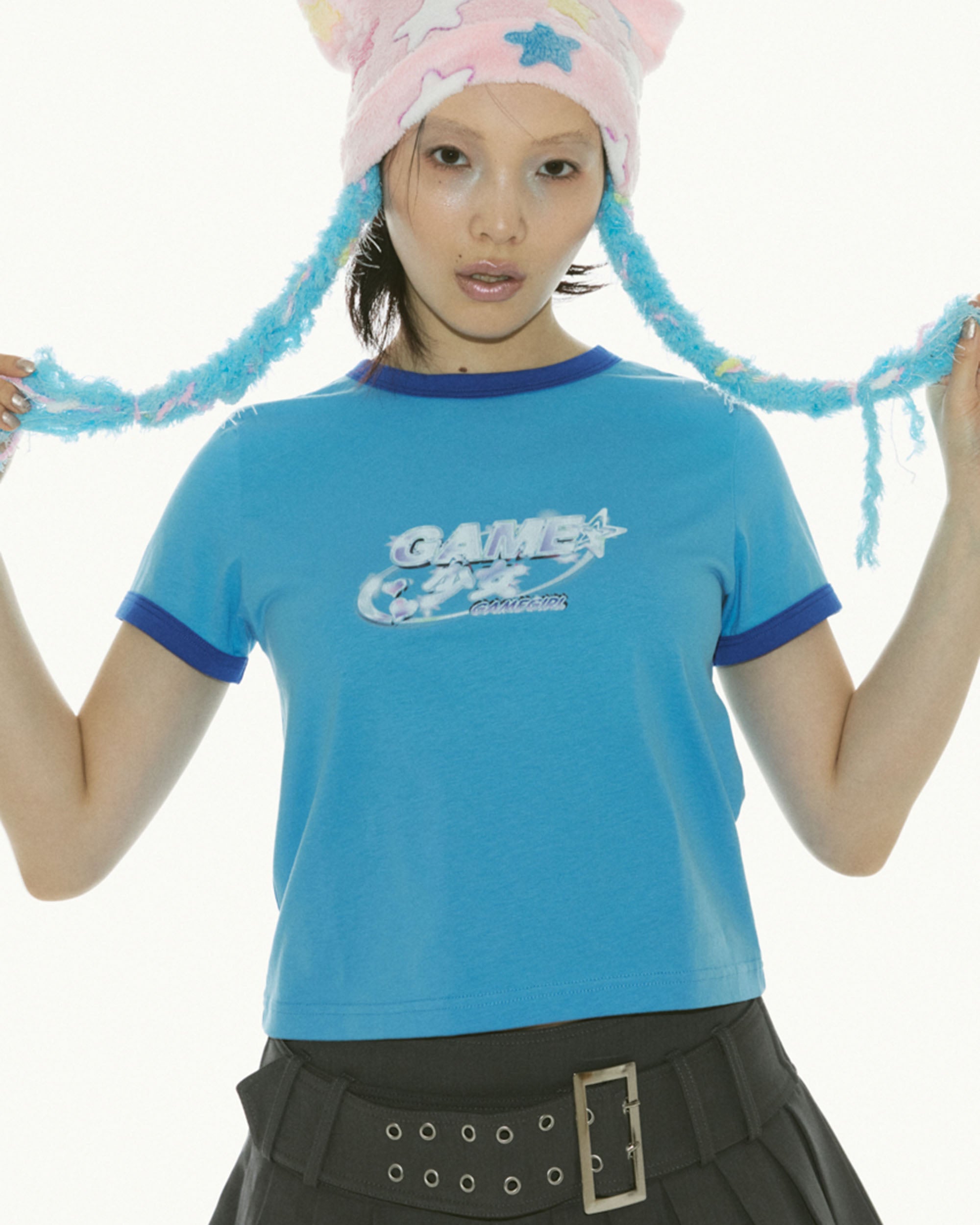 Game Girl S/S Mini T-shirt BLUE