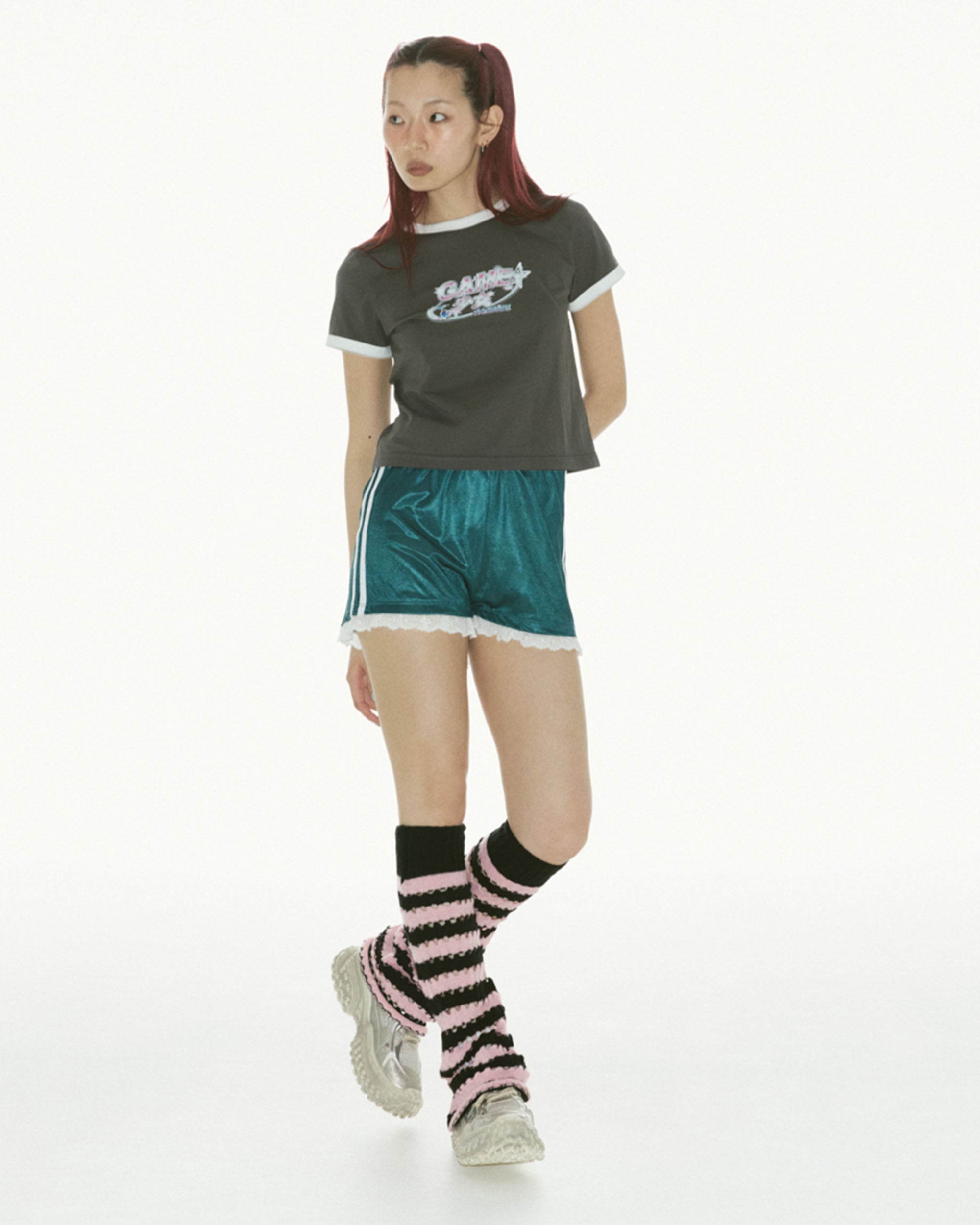 ゲーム 少女 S/S ミニTシャツ BLACK