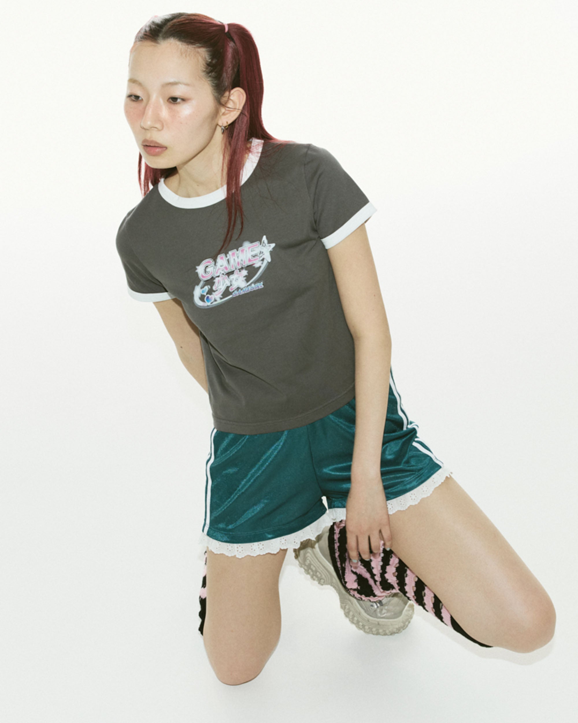 Game Girl S/S Mini T-shirt BLACK